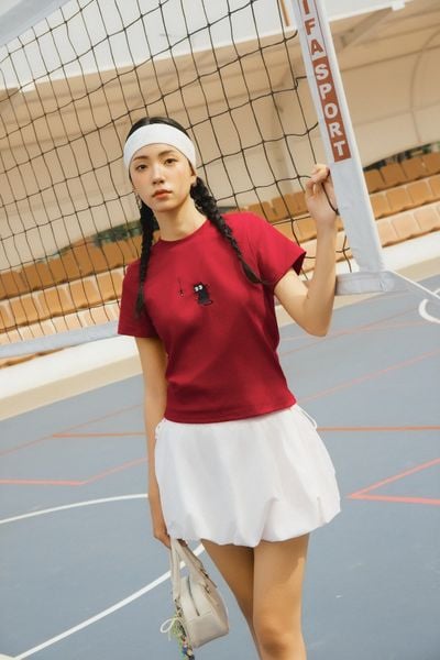  Áo Mercy T Shirt in Red 