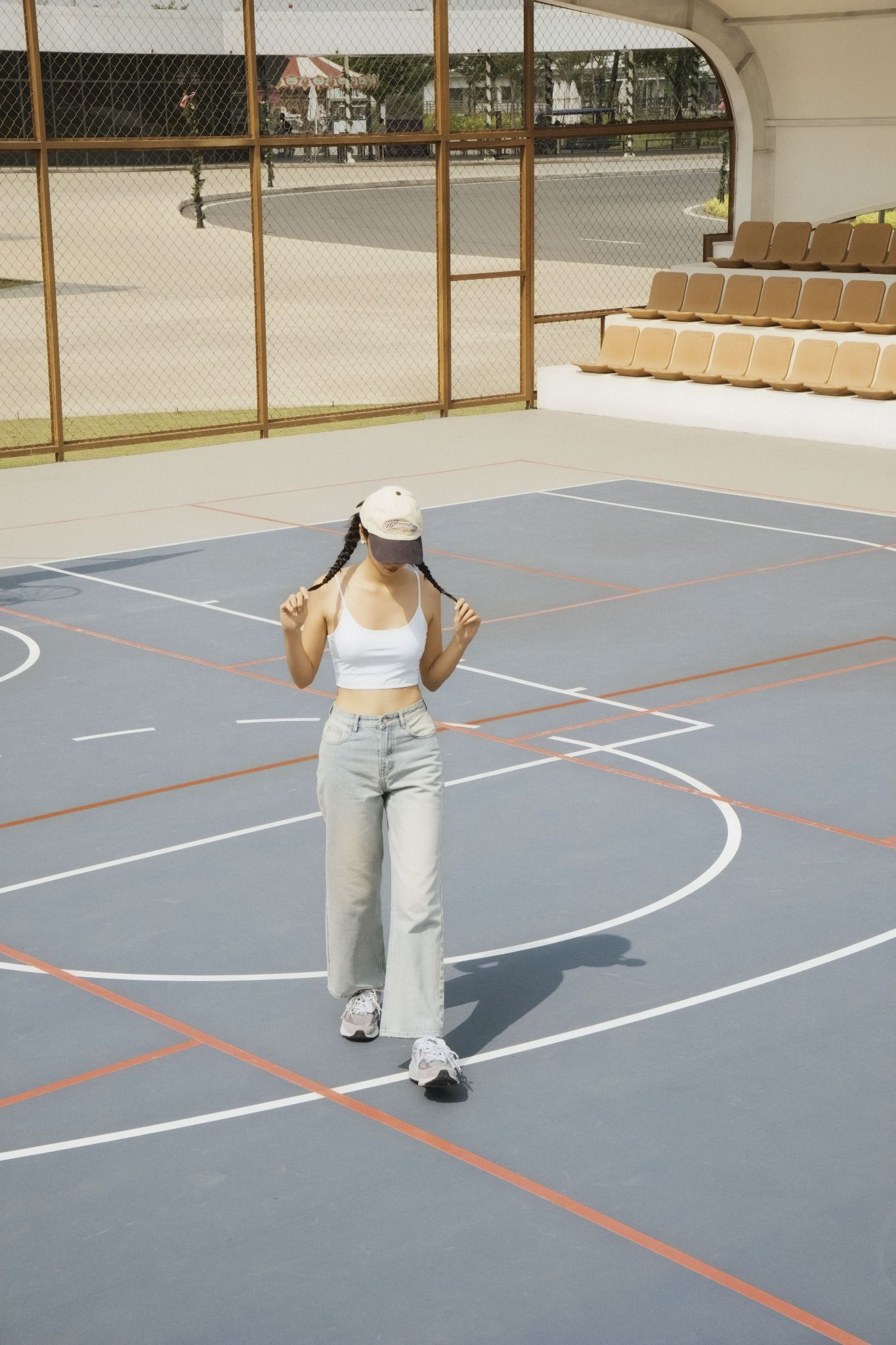 Áo Camisole Top in White