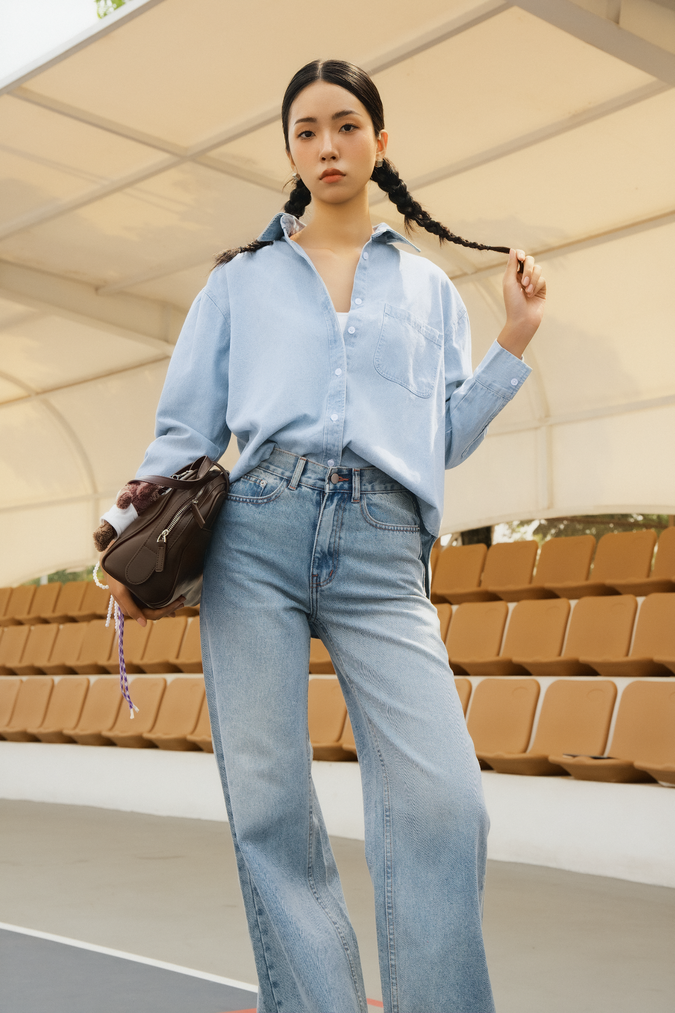Áo Cara Denim Shirt