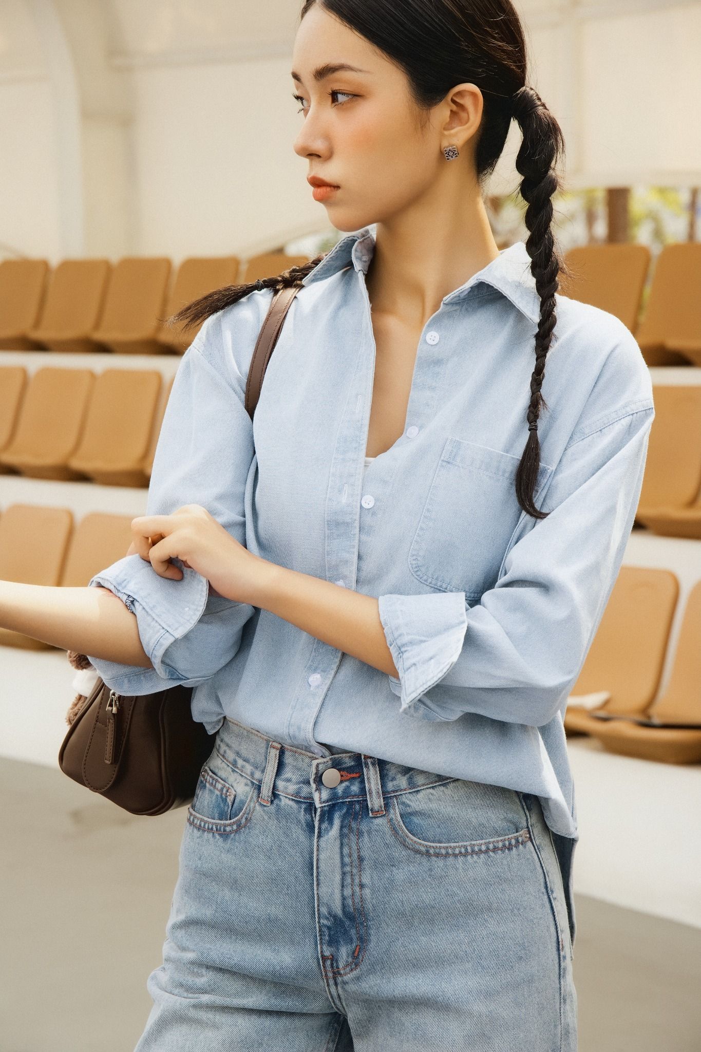 Áo Cara Denim Shirt