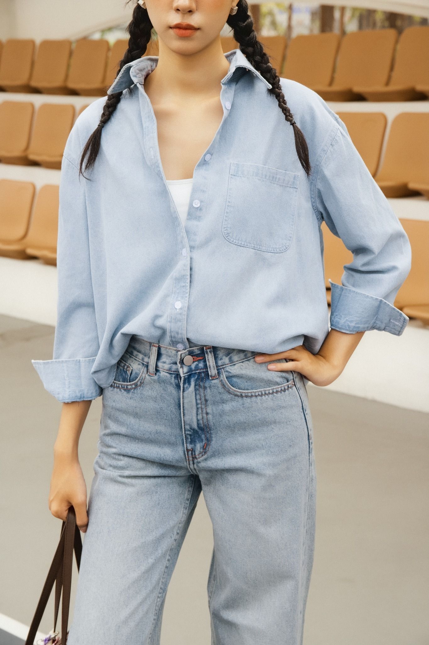Áo Cara Denim Shirt