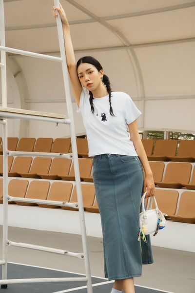  Chân Váy Viviene Denim Skirt nhiều màu 