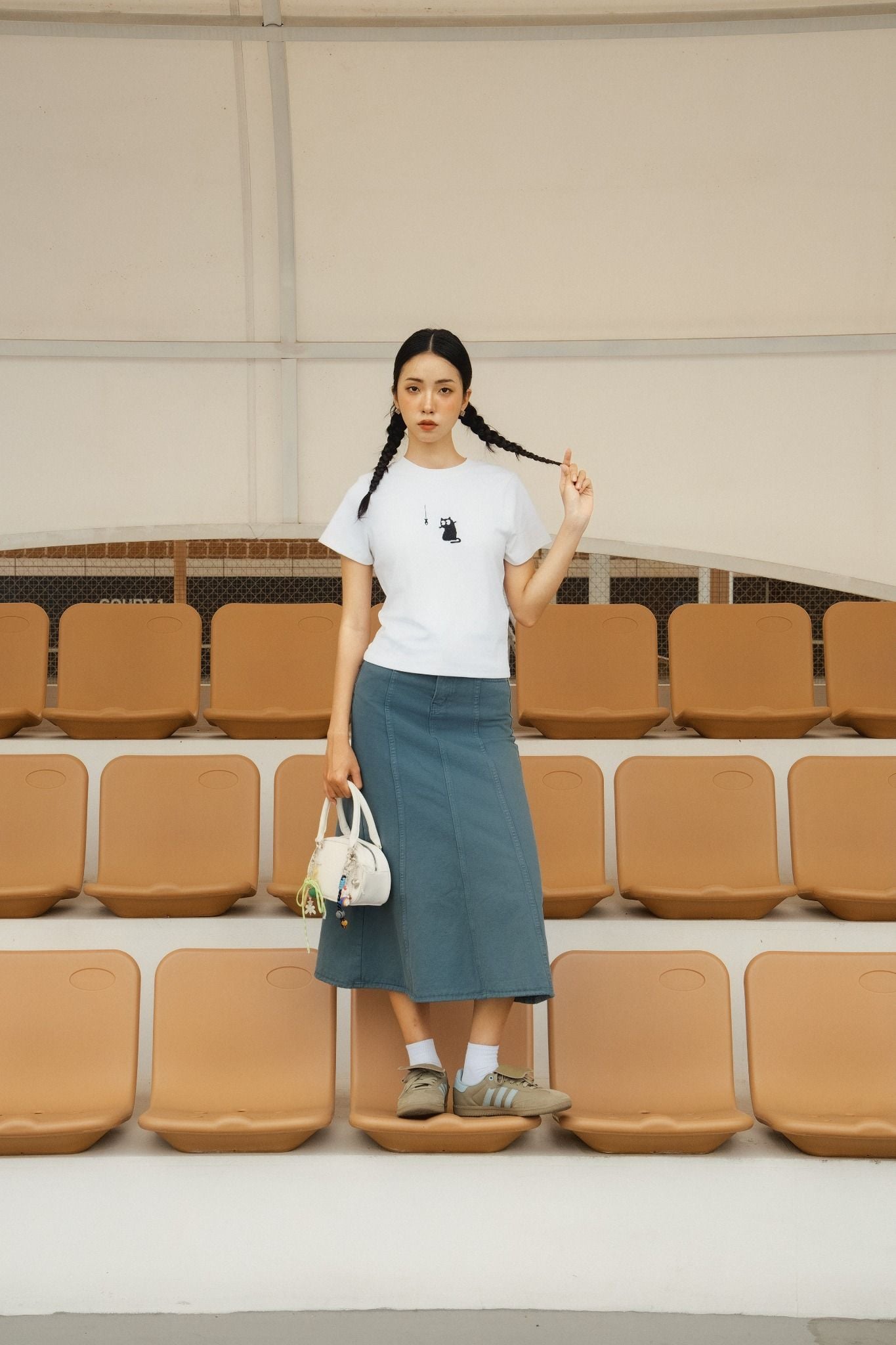 Áo Mercy T Shirt in White