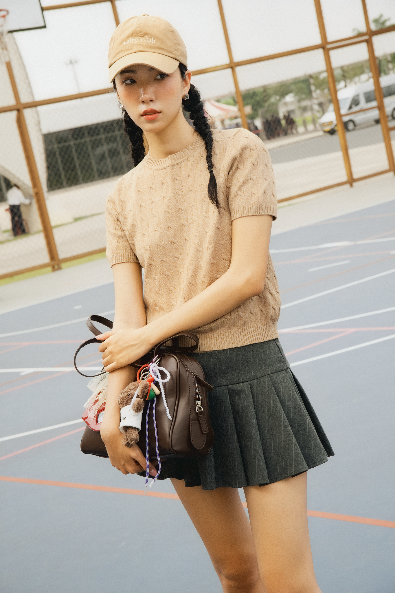 Áo Bowie Top in Brown
