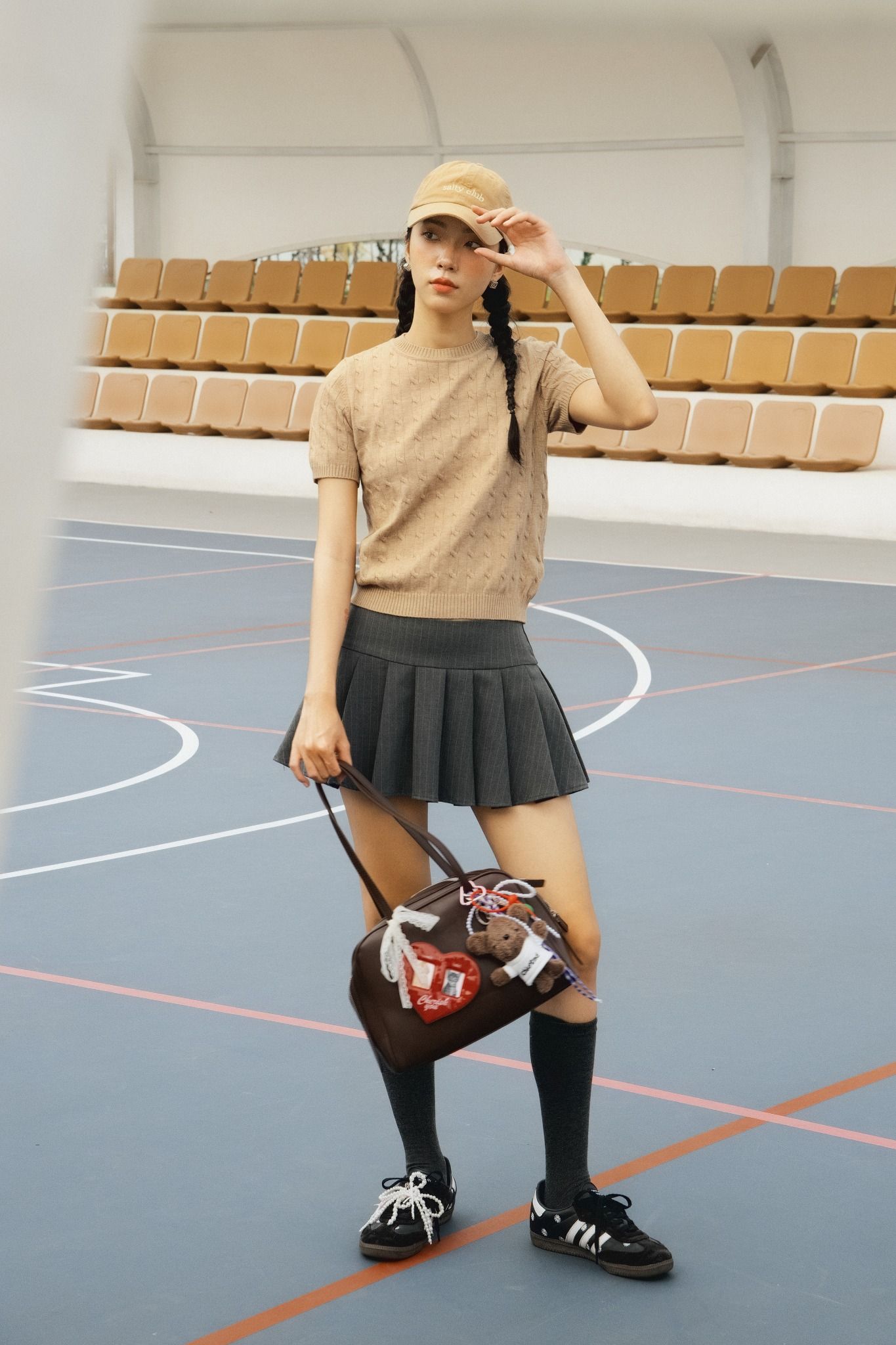 Áo Bowie Top in Brown