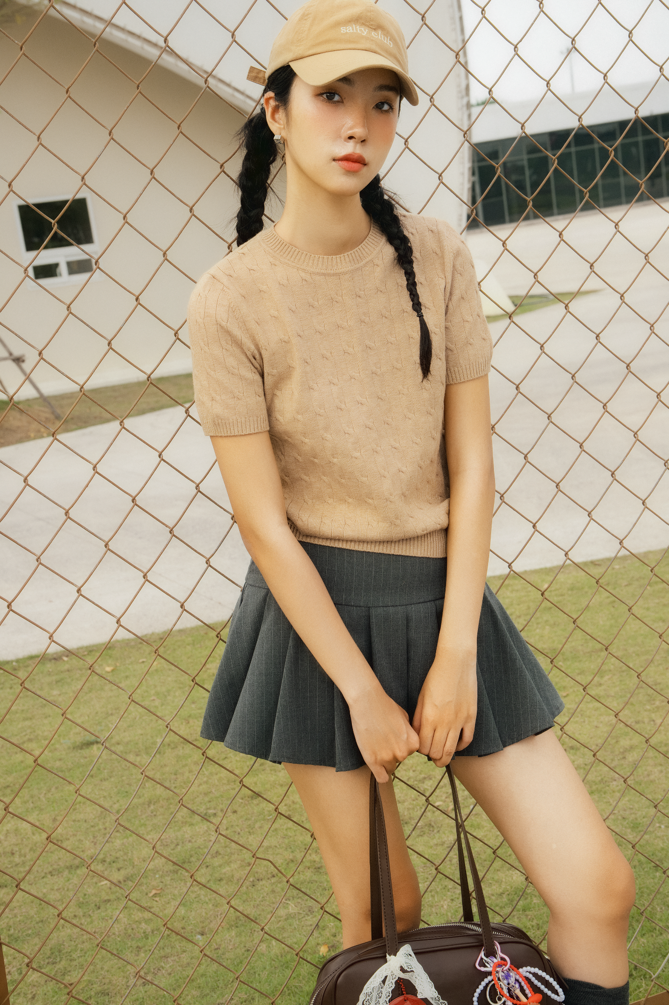 Áo Bowie Top in Brown