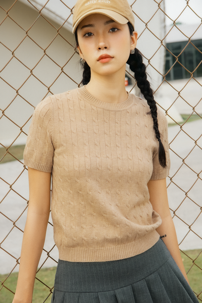  Áo Bowie Top in Brown 