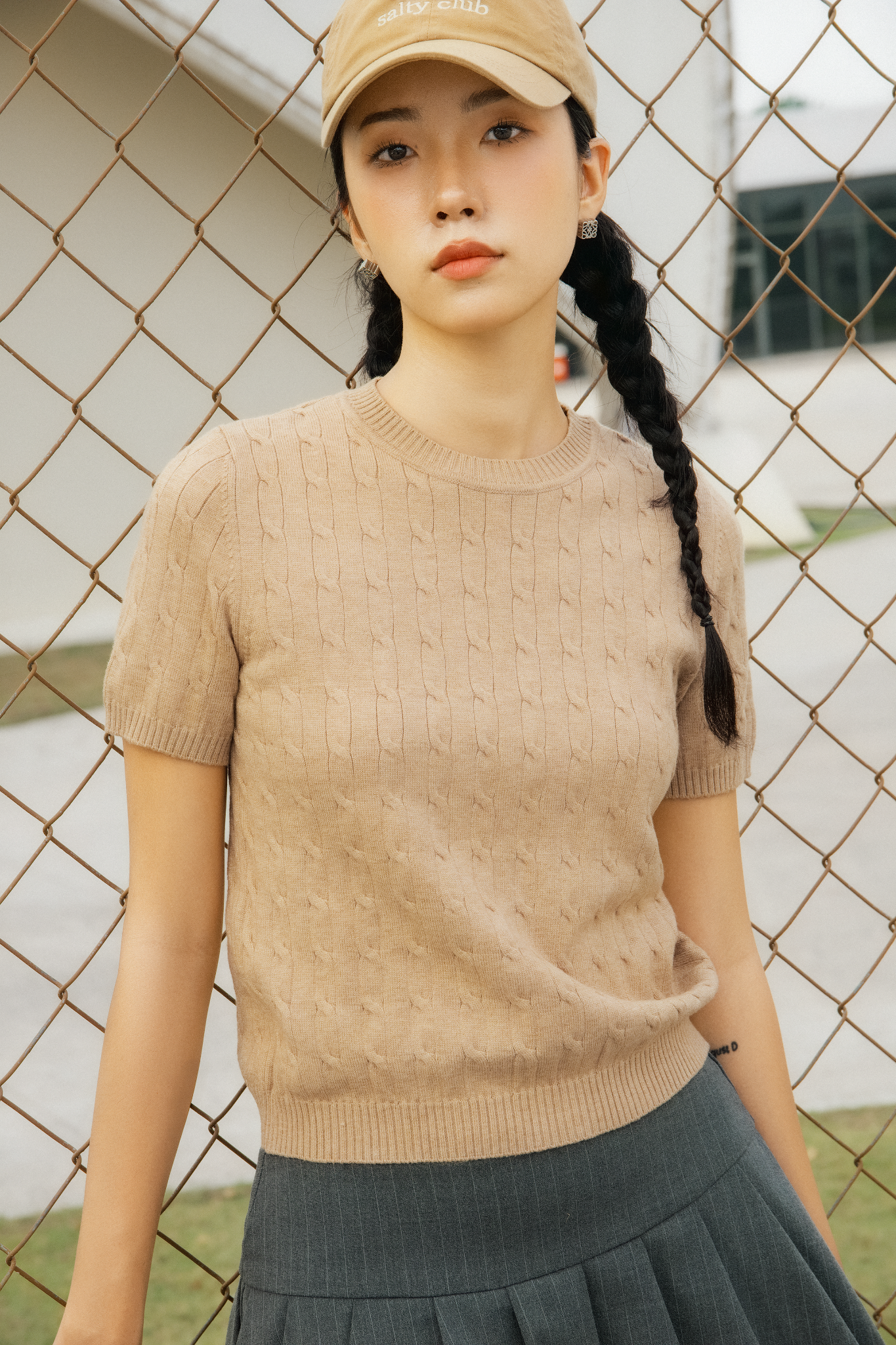 Áo Bowie Top in Brown