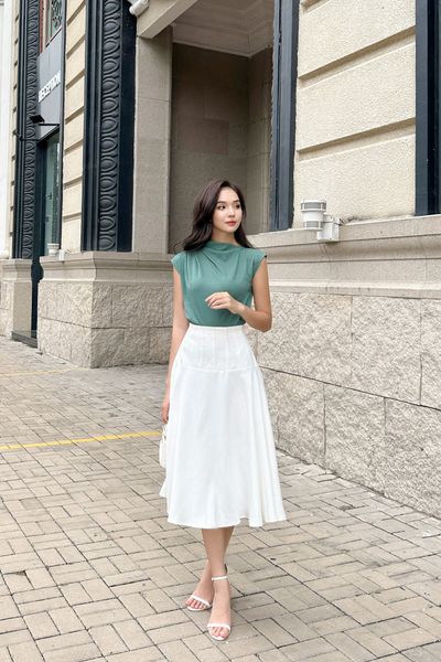  Chân váy Adalee White Skirt 