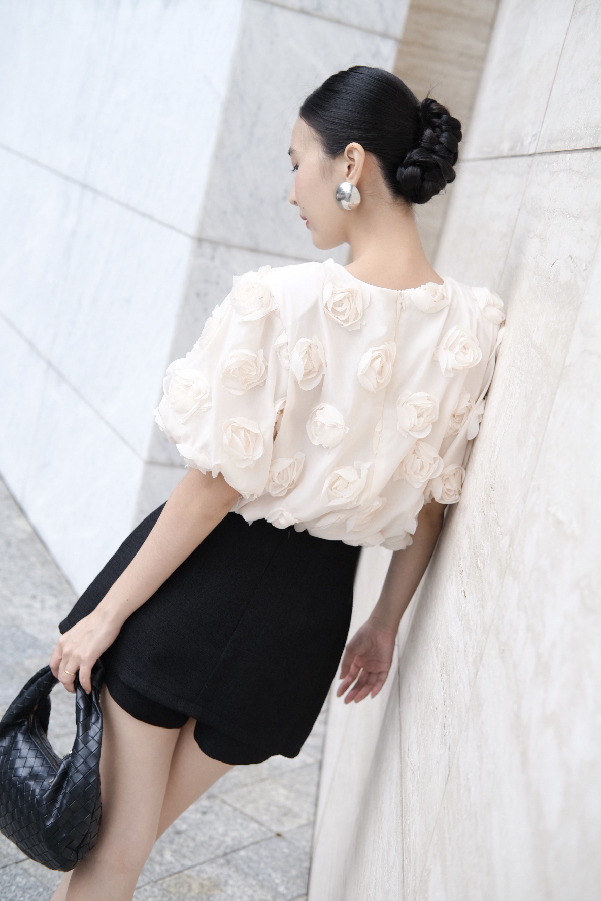 Áo Valdis Top in Cream