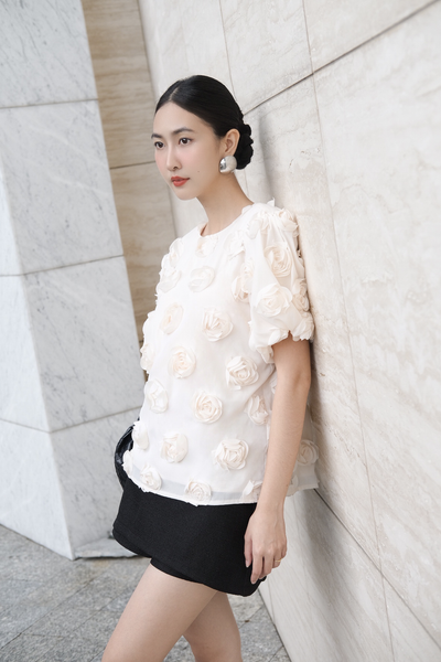  Áo Valdis Top in Cream 