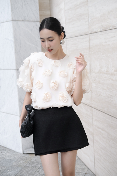  Áo Valdis Top in Cream 