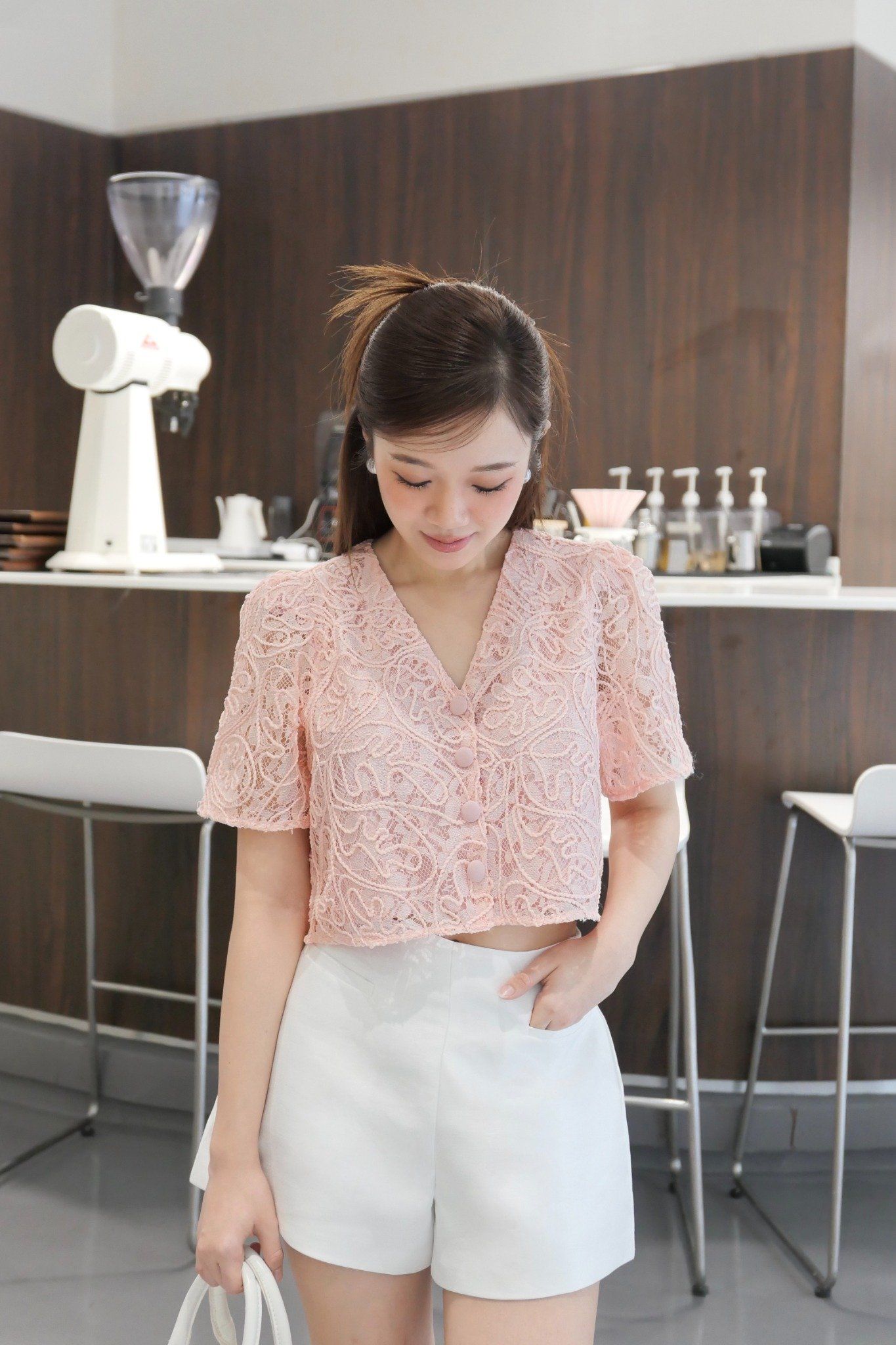 Áo Rosie Fleur Top in Pink