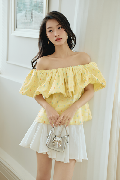  Áo Hansel Floral Top in Yellow 