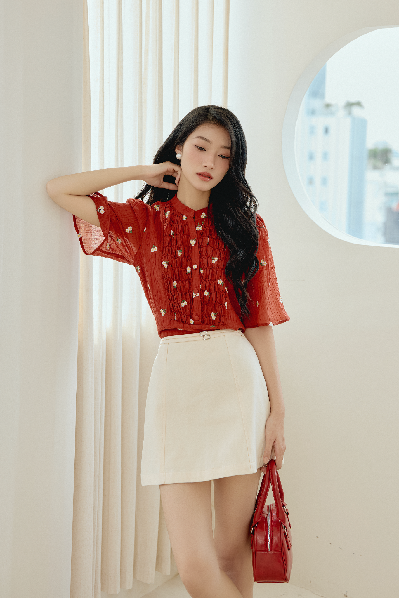 Áo Stella Top in Red
