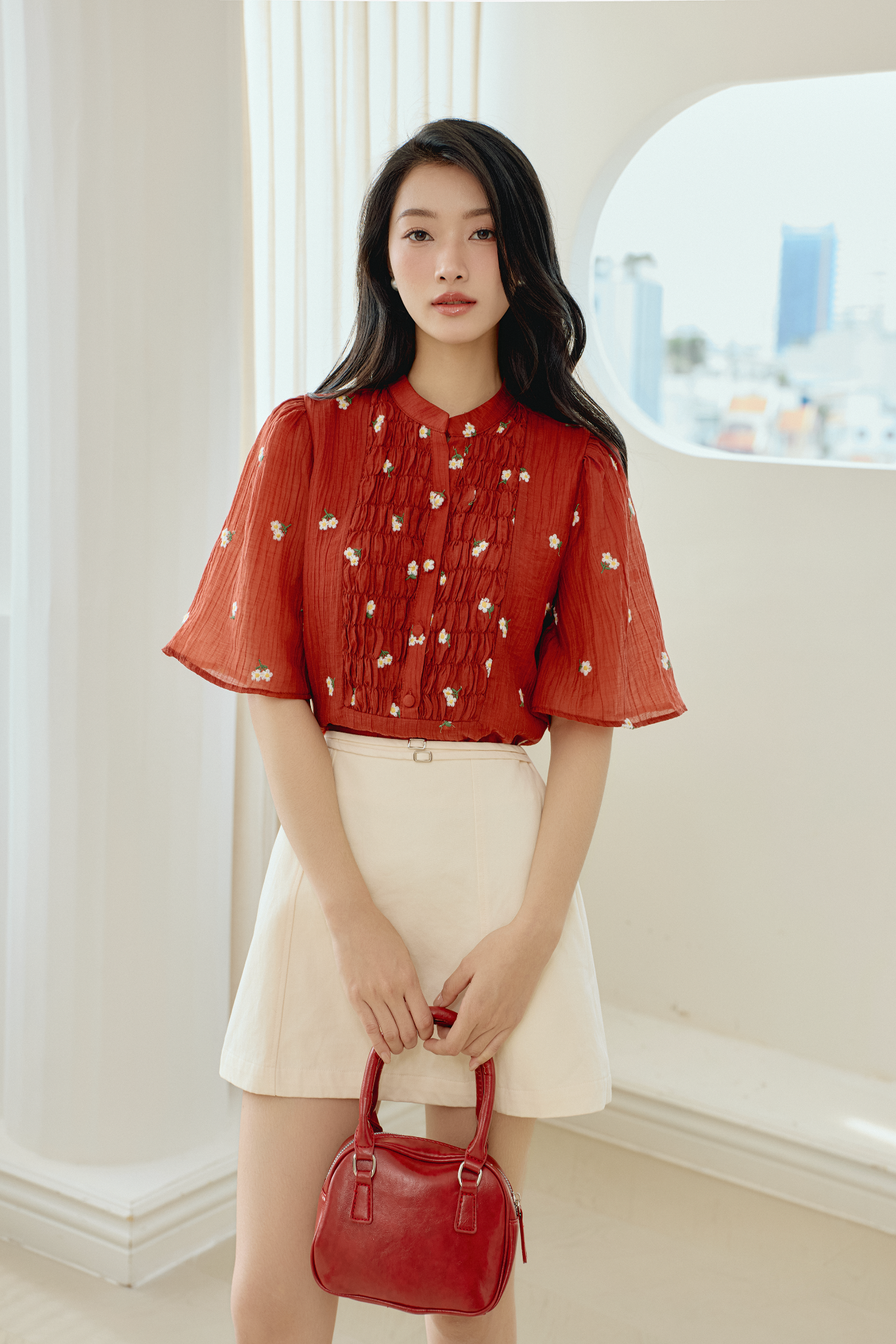 Áo Stella Top in Red