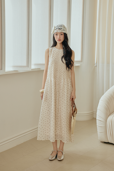  Clydie Maxi Dress in Cream 