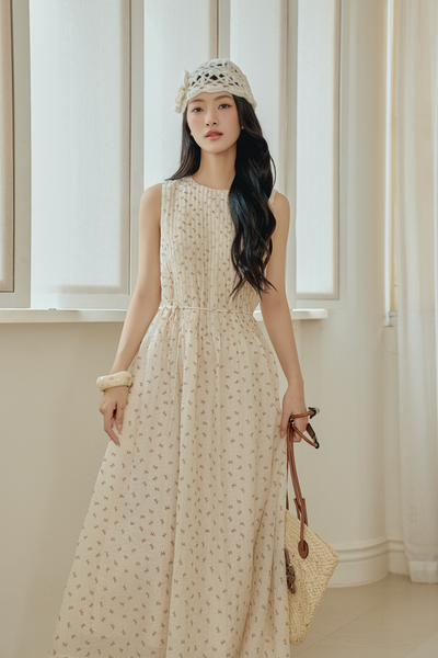  Clydie Maxi Dress in Cream 