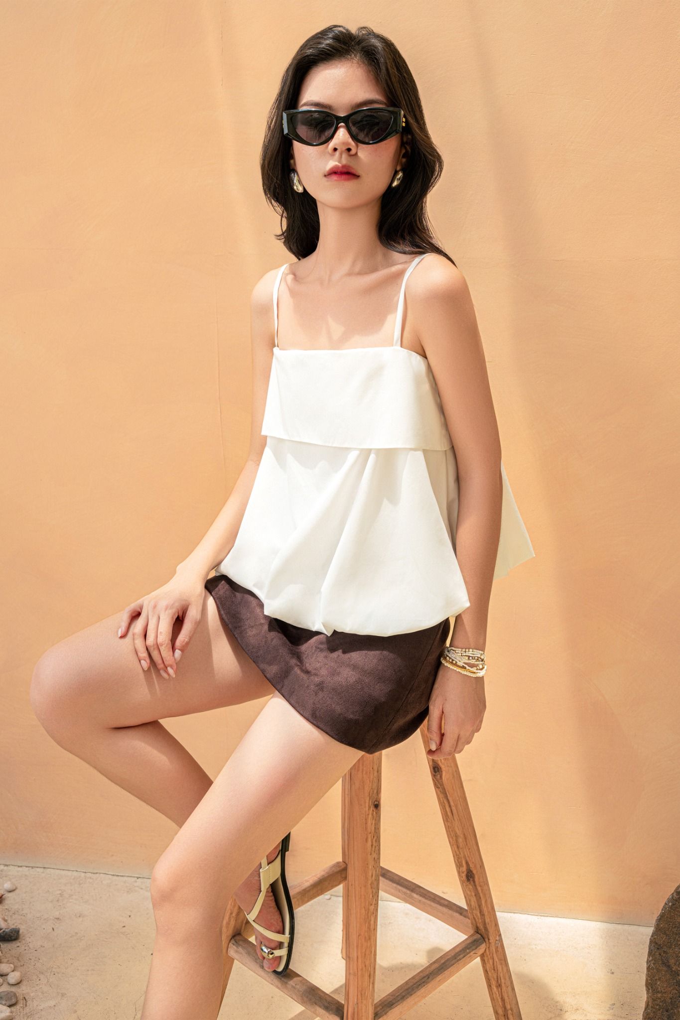 Chân váy Jodie Skirt in Brown
