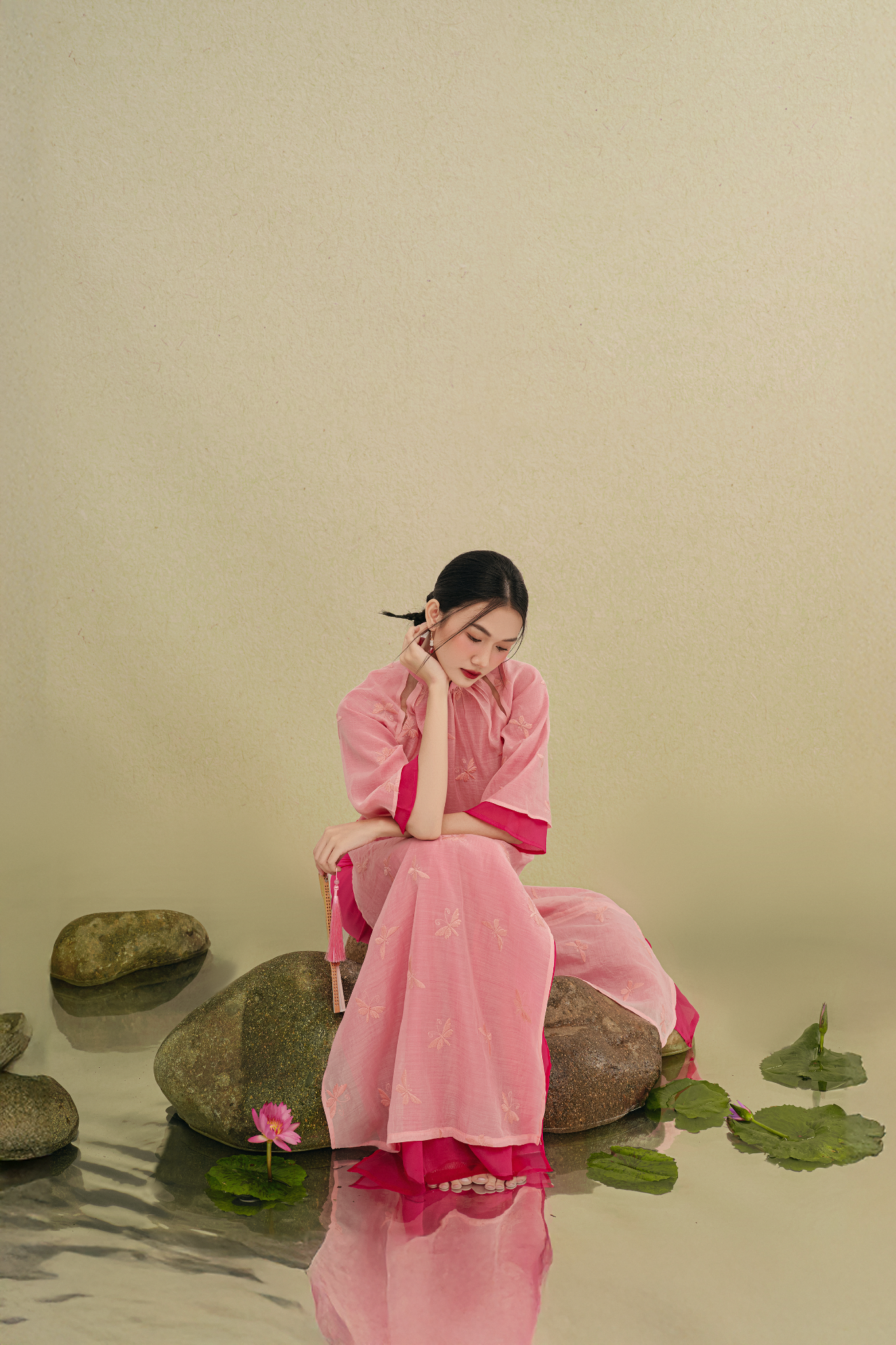 Quần Pink Culottes