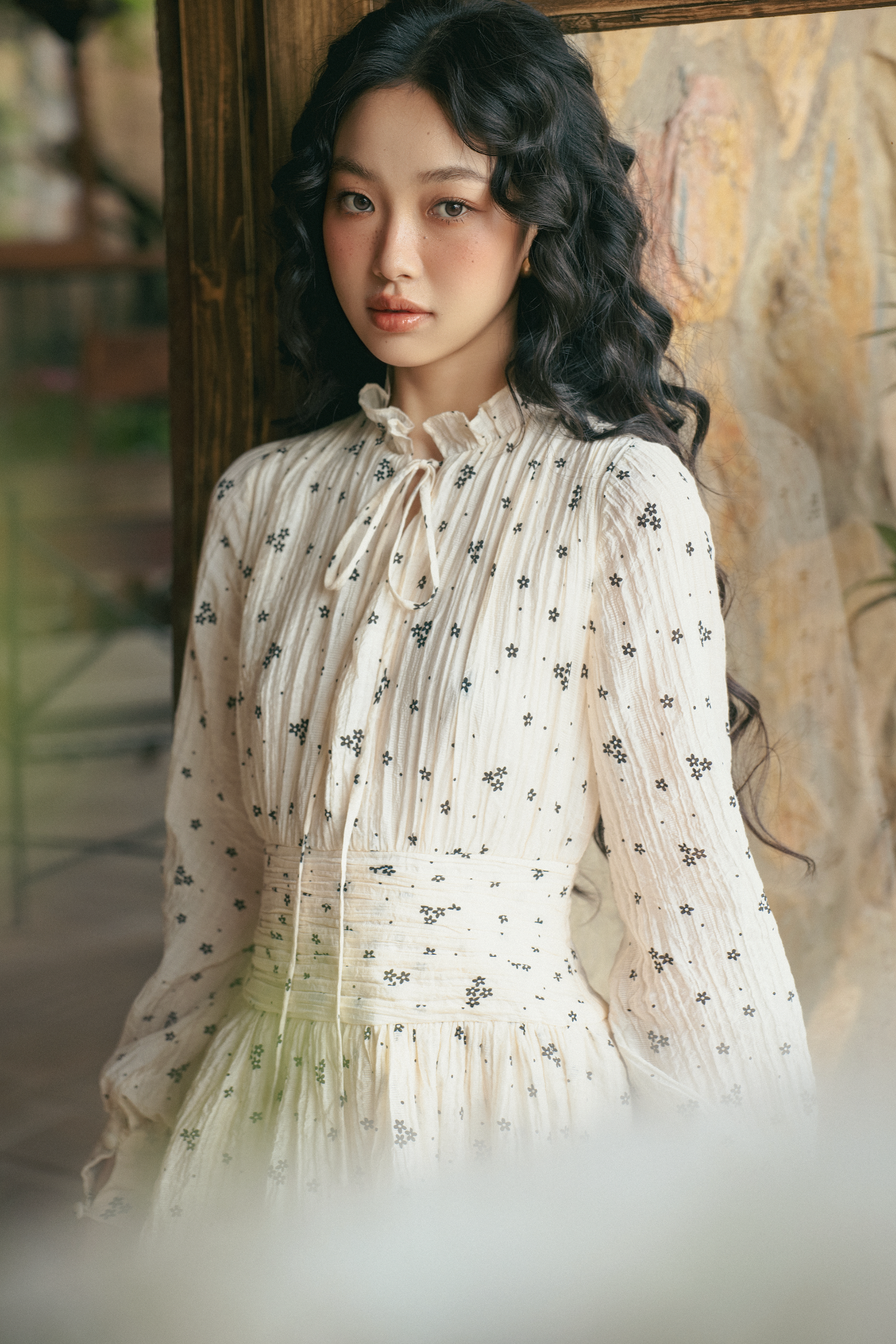 Serafina Fleur Dress in Cream
