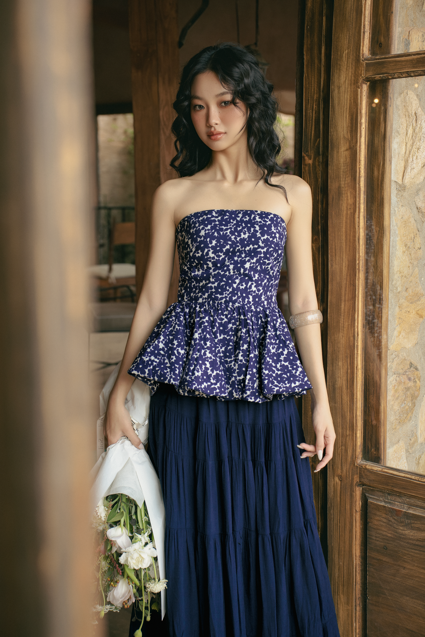 Chân váy Alie Midi Skirt In Navy