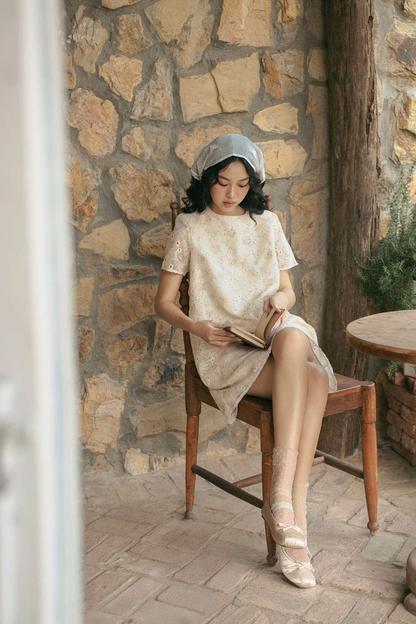 Taja Fleur Dress in Orange