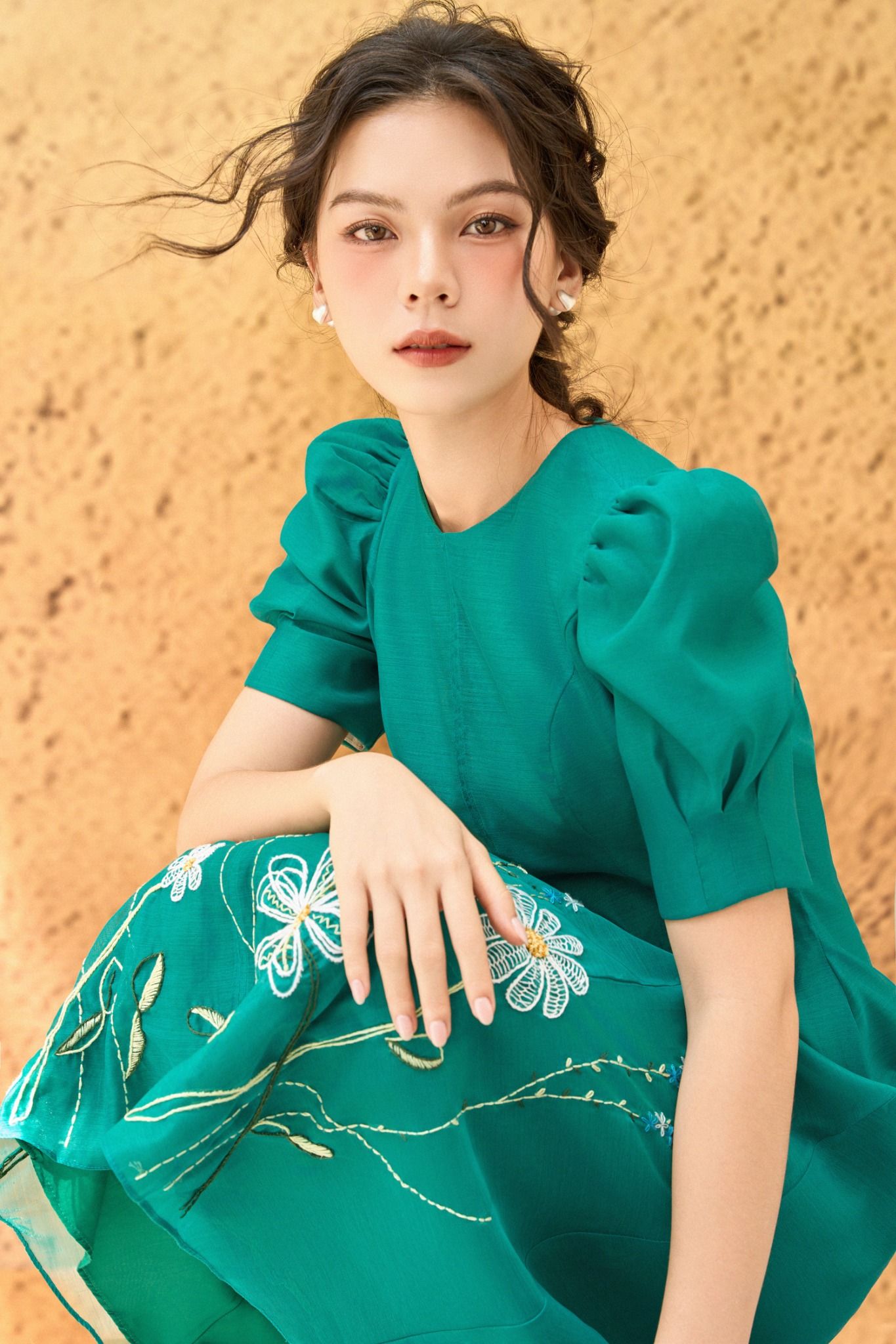 Noelle Embro Dress