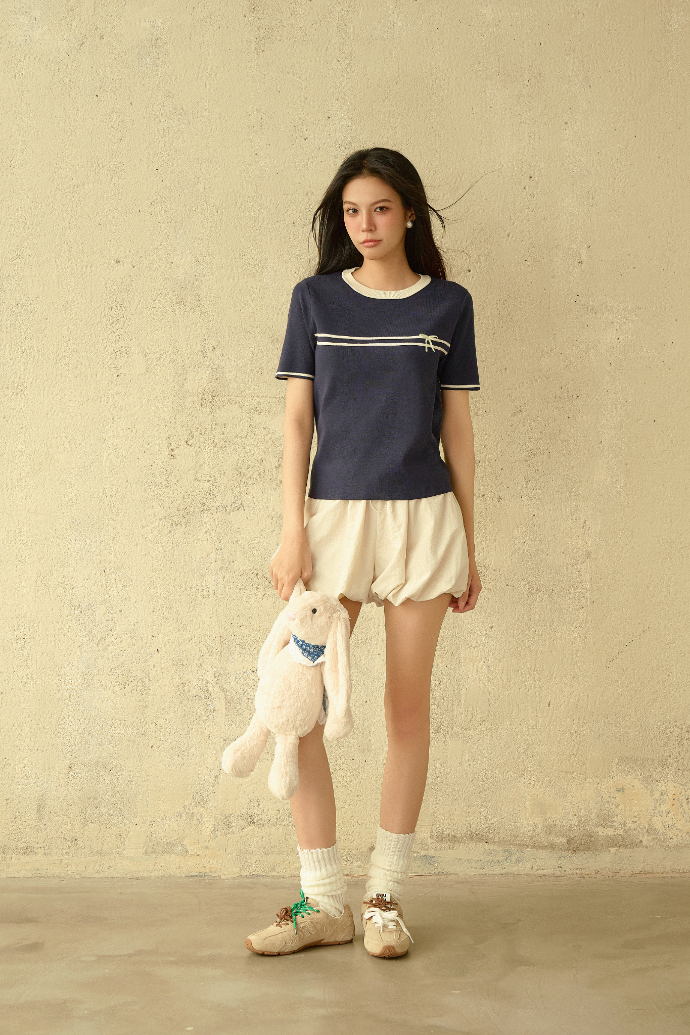 Áo Eloisa Top in Navy