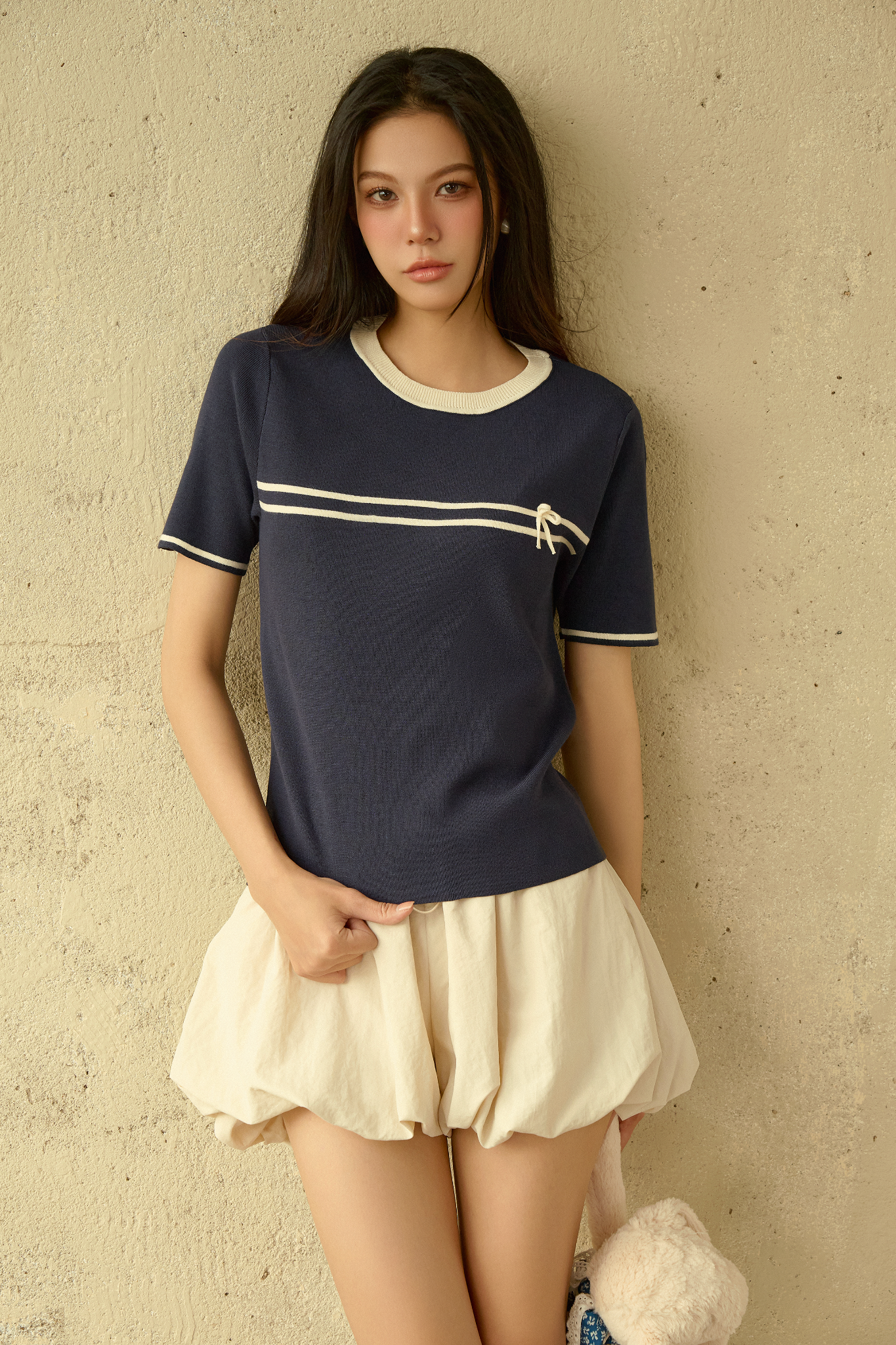 Áo Eloisa Top in Navy