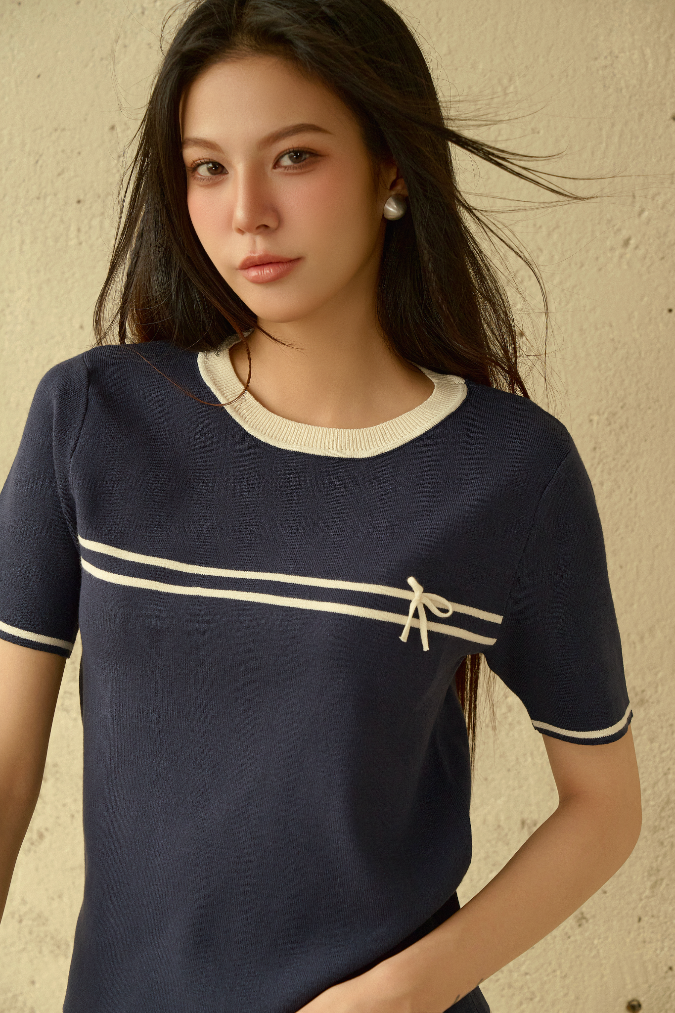 Áo Eloisa Top in Navy