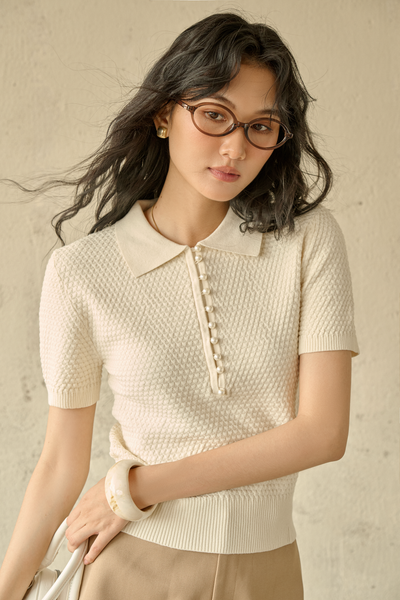  Áo Nari Top in Cream 