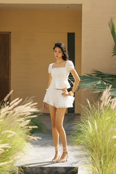  Chân váy Diaz Mini Skirt in White 