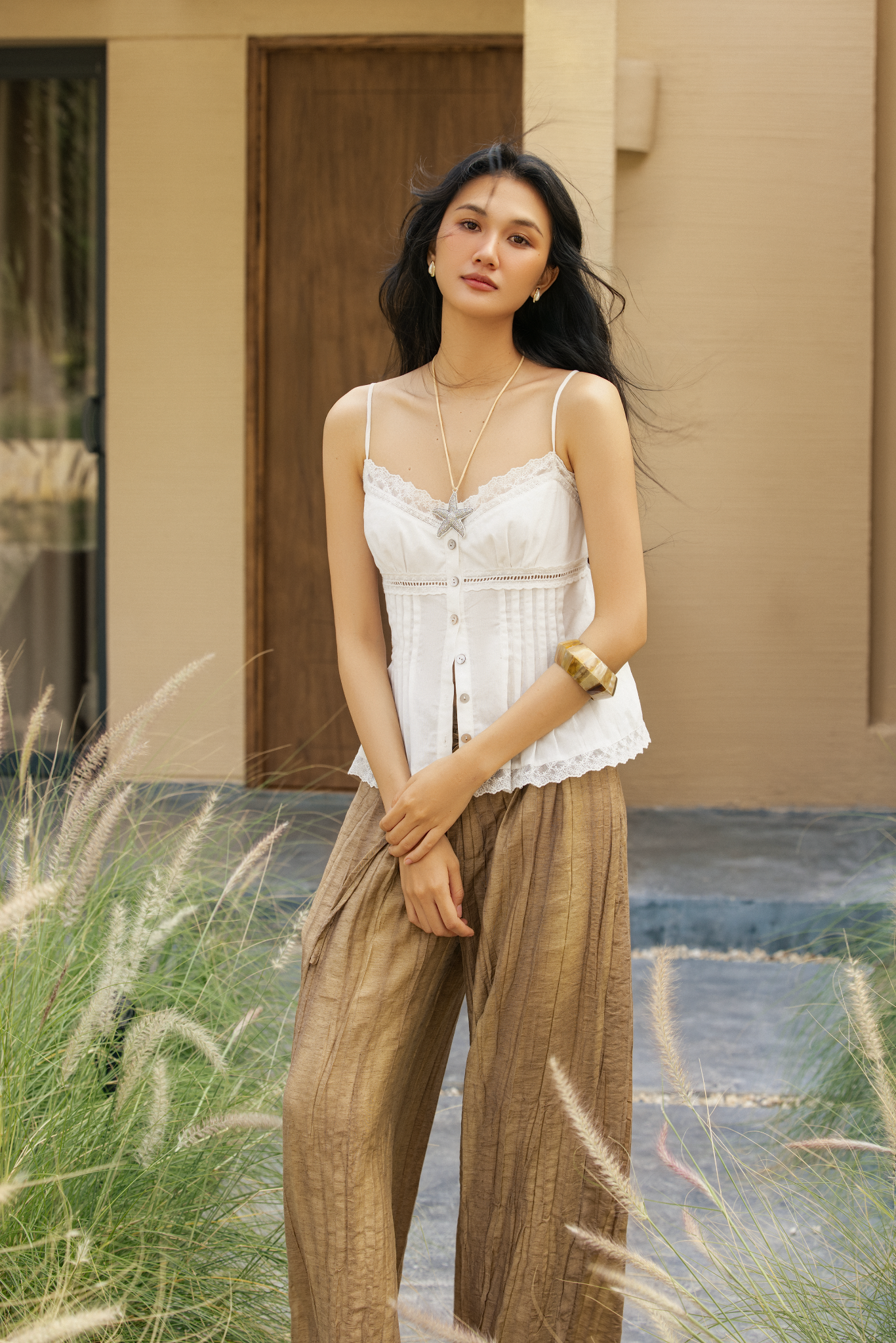 Quần Cleodora Pants in Brown