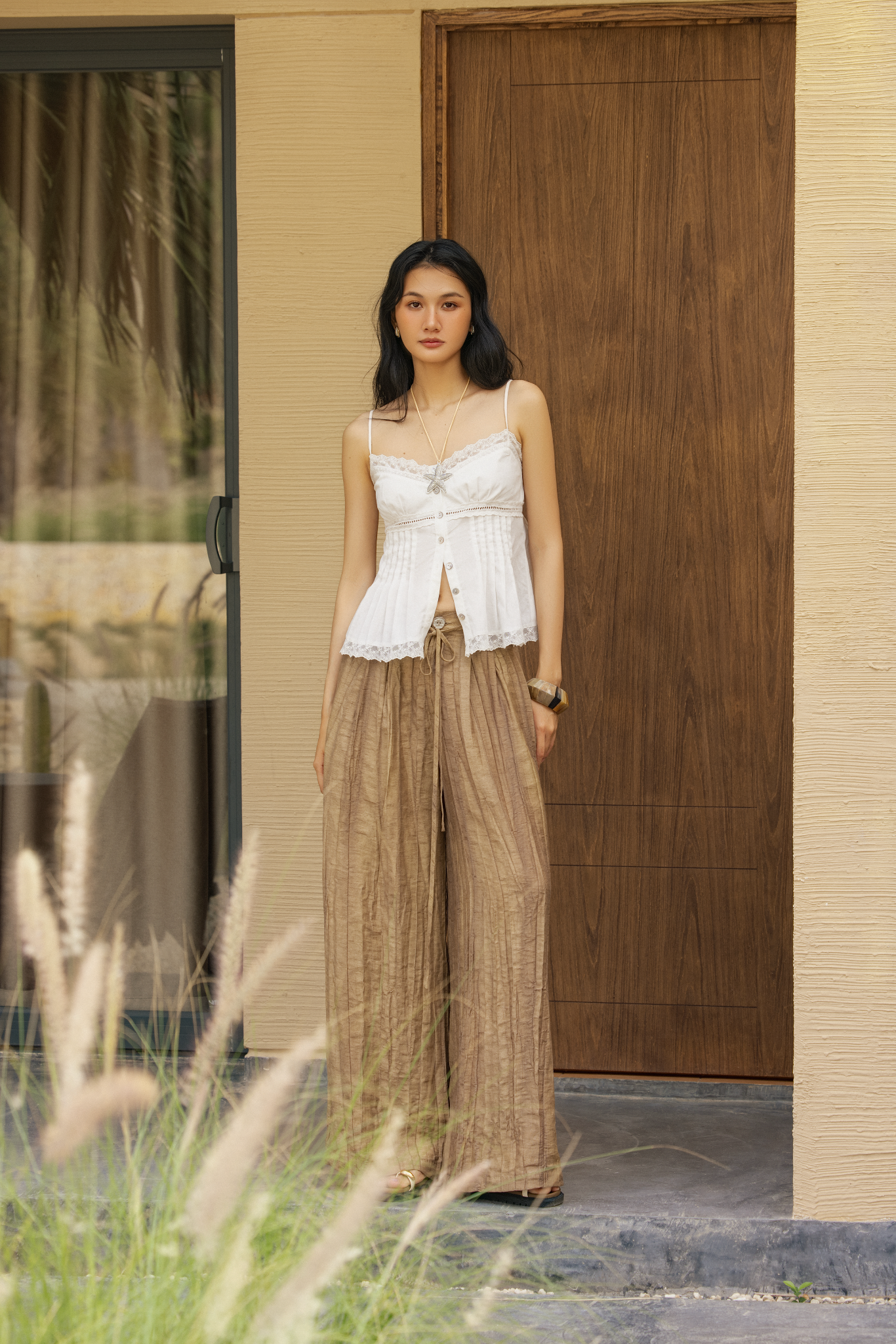 Quần Cleodora Pants in Brown