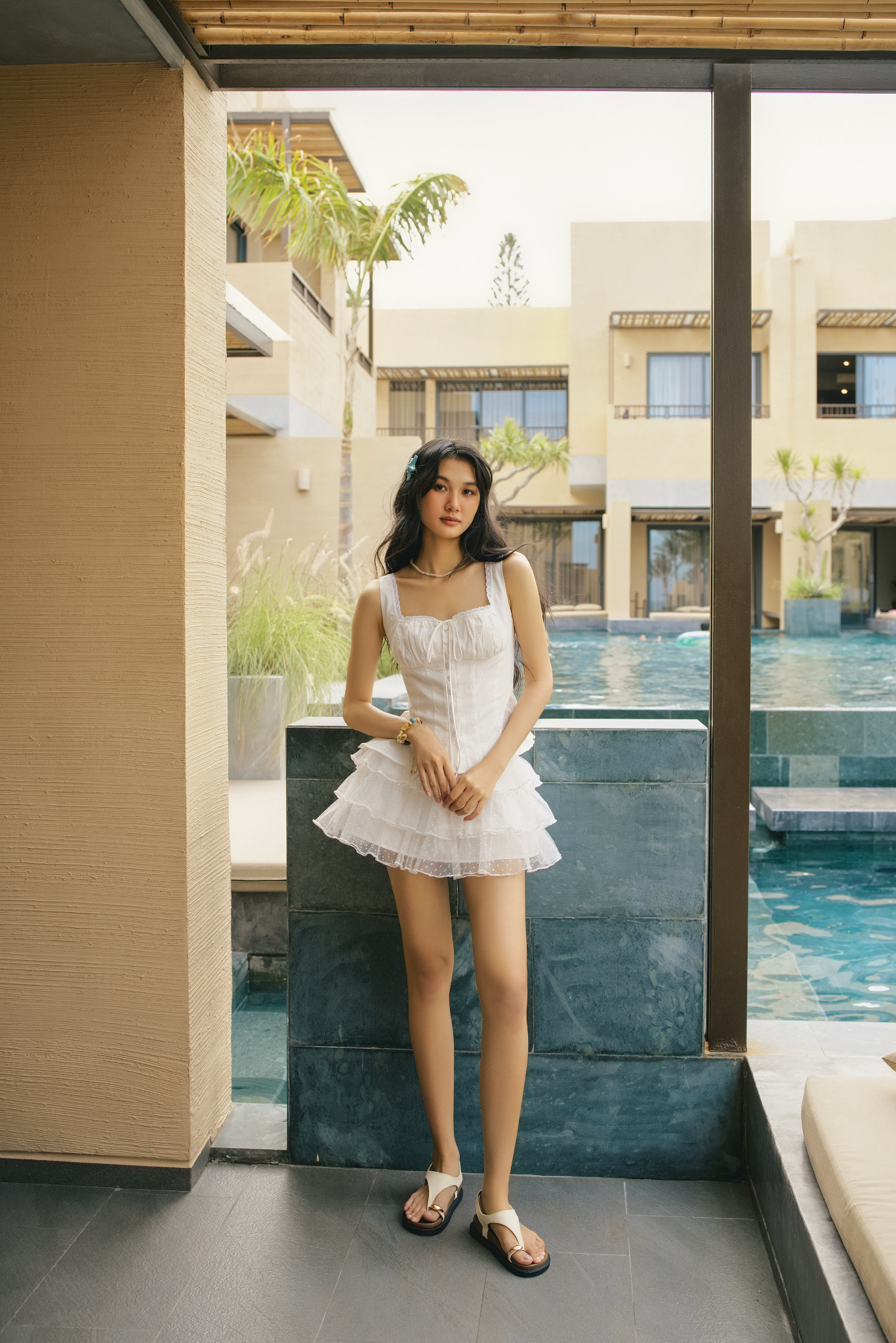 Chân váy Elilta Mini Skirt in White