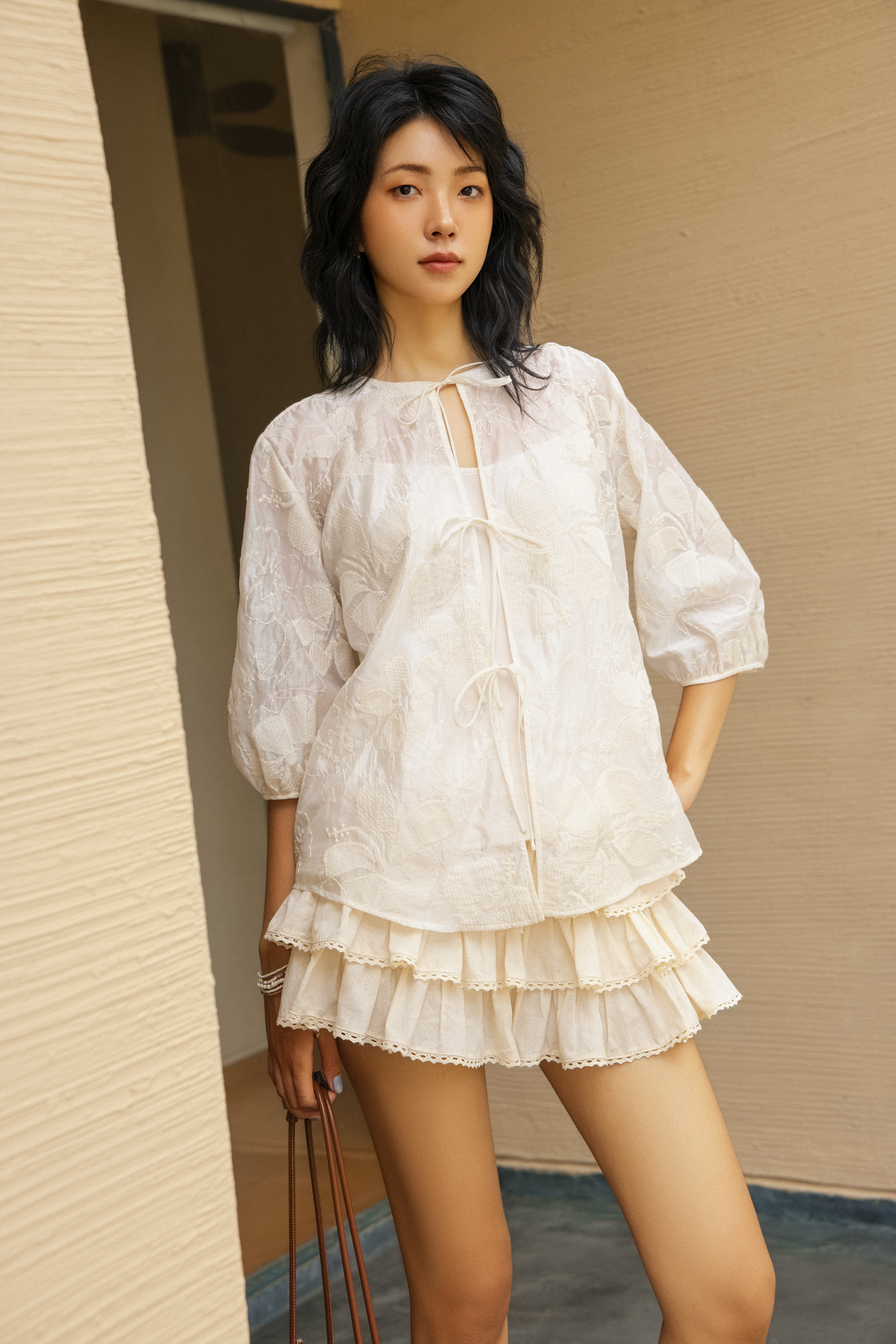 Chân váy Cicely Skirt in Cream