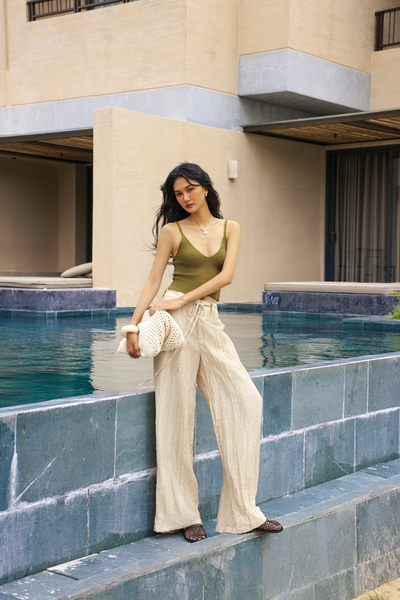  Quần Cleodora Pants in Cream 