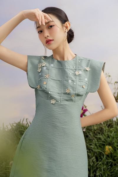  Viviette Embro Dress 