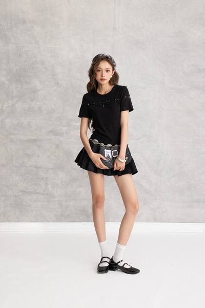  Áo Maryam Top in Black 