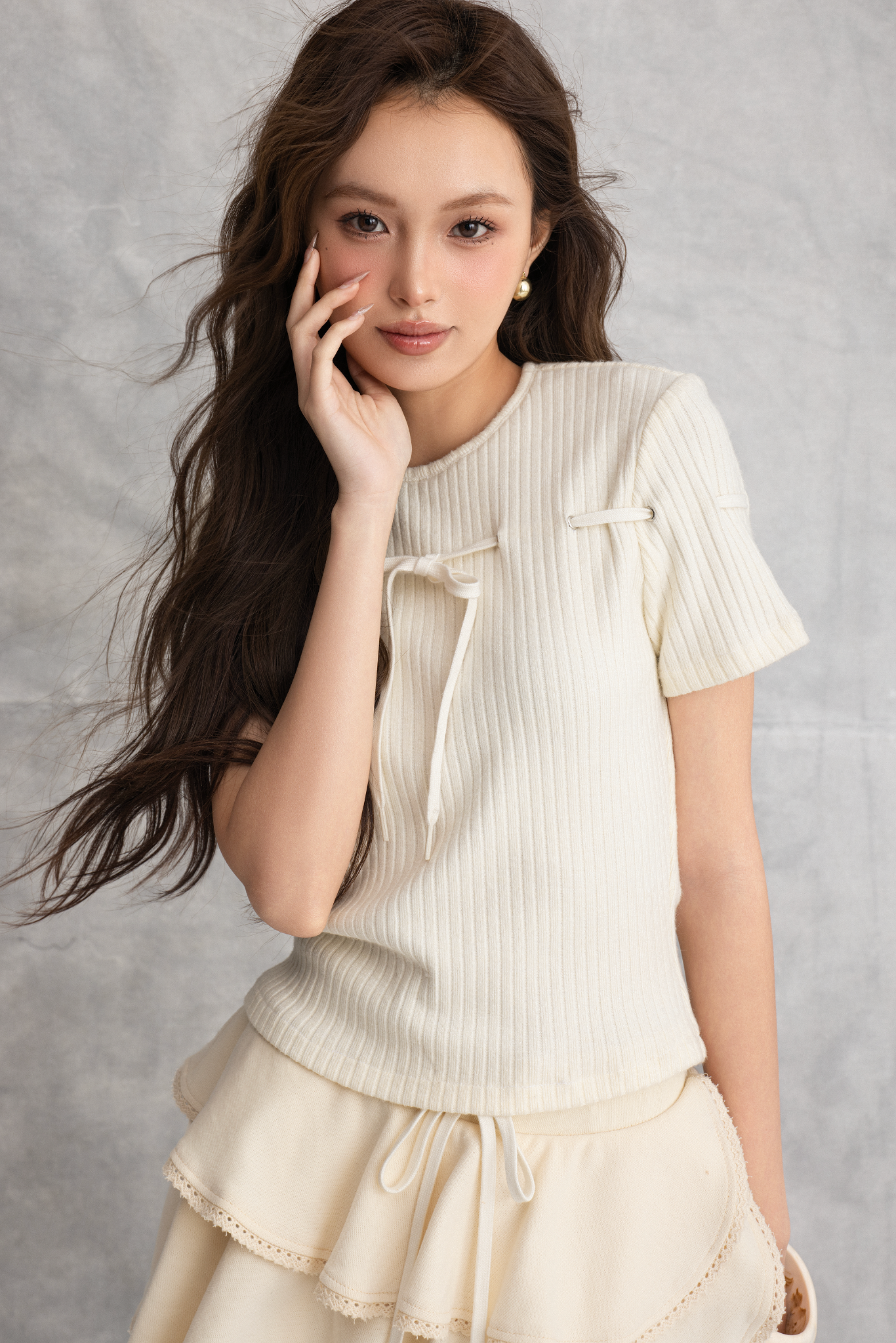 Chân váy Dimpy Skirt in Cream