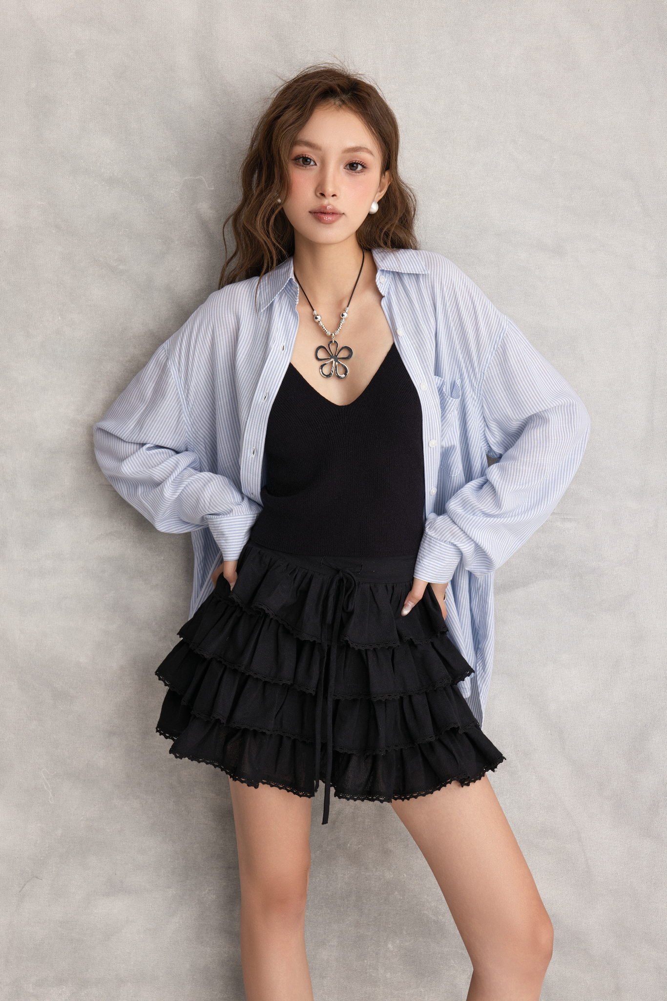 Áo Blue Ashes Striped Shirt