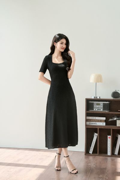  Louisa Square Neck Dress 