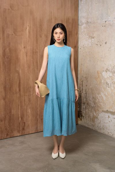  Blush Loose Dress in Blue 