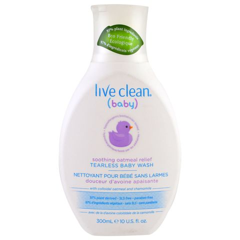 Dầu tắm gội hữu cơ trẻ em không gây cay mắt Live Clean Soothing Oatmeal Relief