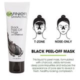 Mặt nạ than tre dạng lột làm sạch, thu nhỏ lỗ chân lông Garnier skinactive black peel off mask