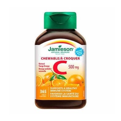 Vitamin C dạng kẹo nhai của Jamieson Canada 500 mg- 365 viên