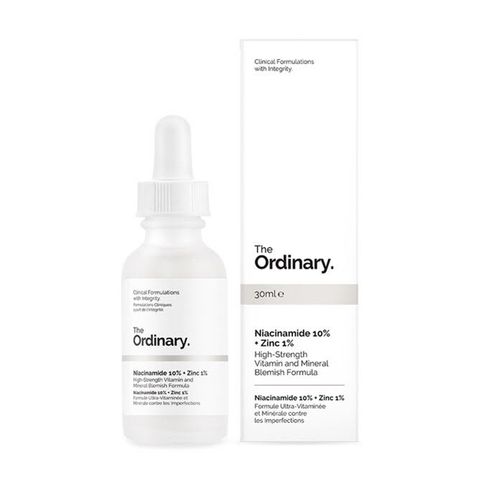 Serum trị mụn, trắng sáng da The Ordinary Niacinamide 10% + Zinc 1%