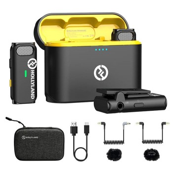 Microphone Hollyland Lark M1 Duo dùng cho máy ảnh/ điện thoại