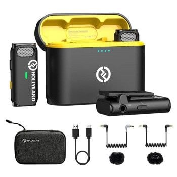 Microphone Hollyland Lark M1 Duo dùng cho máy ảnh/ điện thoại